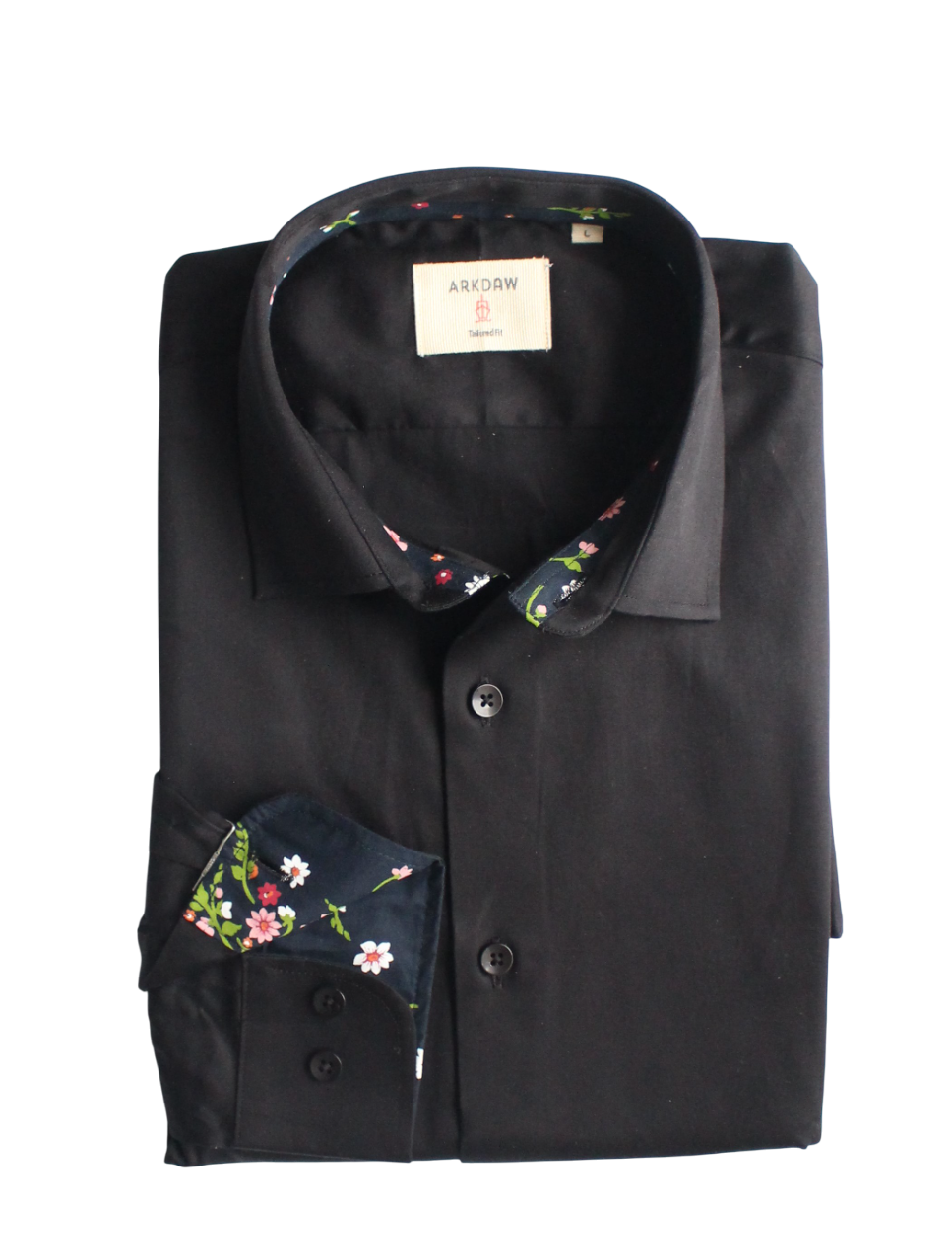 Black Floral Collar